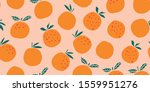 stylish oranges fruits seamless ... | Shutterstock .eps vector #1559951276