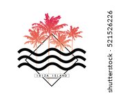Palm Tree  Summer Graphic With...