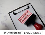 Red Handle Rubber Stamper And...