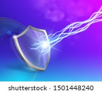 glass shield with double... | Shutterstock .eps vector #1501448240