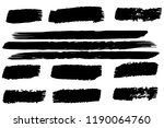 collection of hand drawn black... | Shutterstock .eps vector #1190064760
