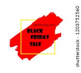 black friday sale poster with... | Shutterstock .eps vector #1203752560