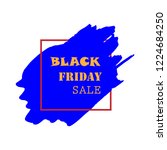 black friday sale poster with... | Shutterstock .eps vector #1224684250