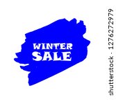 winter sale sign over art blue... | Shutterstock .eps vector #1276272979
