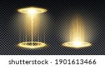 gold hologram portal. magic... | Shutterstock .eps vector #1901613466