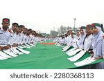 Small photo of Dhaka, Bangladesh - March 26, 2023: People from all walks of life paid their respects to the freedom fighters at the National Martyrs' Memorial on the 52nd anniversary of Bangladesh’s independence.