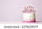 Celebration birthday cake with...