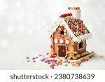 Gingerbread house decorated...
