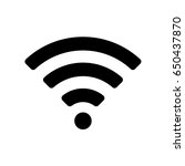 vector wifi icon. wireless... | Shutterstock .eps vector #650437870