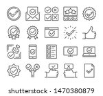 approve icon. approved and... | Shutterstock .eps vector #1470380879