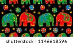 seamless asian pattern with... | Shutterstock .eps vector #1146618596