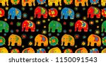 seamless asian pattern with... | Shutterstock .eps vector #1150091543
