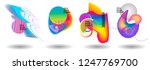 set of abstract modern graphic... | Shutterstock .eps vector #1247769700