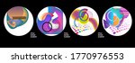 modern set of abstract round... | Shutterstock .eps vector #1770976553