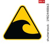Tsunami Hazard Zone Sign....