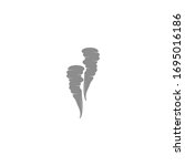 toxic vapor texture logo... | Shutterstock .eps vector #1695016186