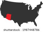 vector map of the arizona | Shutterstock .eps vector #1987448786