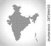 map of india | Shutterstock .eps vector #287346410