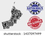 Election Oman Map And Seal...