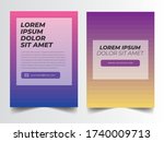 poster flyer brochure template... | Shutterstock .eps vector #1740009713