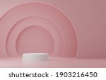 white cylinder product stand in ... | Shutterstock . vector #1903216450