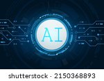 artificial intelligence  ai... | Shutterstock .eps vector #2150368893