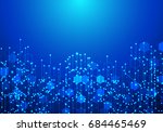 abstract futuristic circuit... | Shutterstock .eps vector #684465469