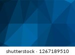 light blue vector polygon... | Shutterstock .eps vector #1267189510