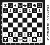 Black And White Chess Board...