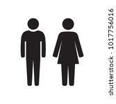 man and woman icon symbol vector | Shutterstock .eps vector #1017756016