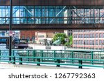 Small photo of Milwaukee, Wisconsin - May 26th, 2018: The Gertie the Duck bronze statue sits quietly along the Wisconsin Avenue bridge created by Gwendolyn Gillen intriguing visitors as they pass by.