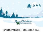 merry christmas vector... | Shutterstock .eps vector #1833864463