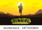 Running Silhouettes. Vector...