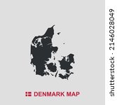 denmark simple map black and... | Shutterstock .eps vector #2146028049