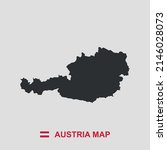austria simple map black and... | Shutterstock .eps vector #2146028073