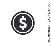 coin icon. dollar sign. dollar... | Shutterstock .eps vector #1507176470