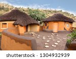 Courtyard Of The Basotho Tribe...