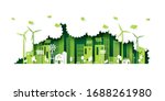 ecology concept with green eco... | Shutterstock .eps vector #1688261980