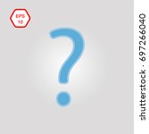 question icon | Shutterstock .eps vector #697266040