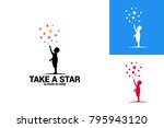 take a star logo template... | Shutterstock .eps vector #795943120