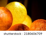 Yellow orange glowing balls....