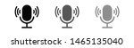 microphone vector icon  web... | Shutterstock .eps vector #1465135040