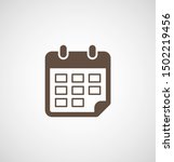 calendar vector icon. web... | Shutterstock .eps vector #1502219456