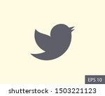 bird vector icon  a little bird.... | Shutterstock .eps vector #1503221123