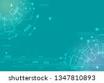 blue vector abstract technology ... | Shutterstock .eps vector #1347810893