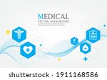 geometric vector medical... | Shutterstock .eps vector #1911168586