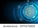 abstract technology clock... | Shutterstock .eps vector #1974172820