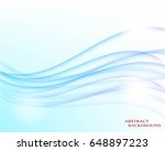 blue curve smooth line... | Shutterstock .eps vector #648897223