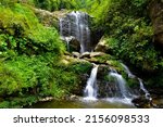 Rock garden Water falls at Darjeeling, India. Picturesque scenic beauty of Darjeeling can be observed here.  