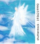 archangel. heavenly angelic... | Shutterstock . vector #1936219990